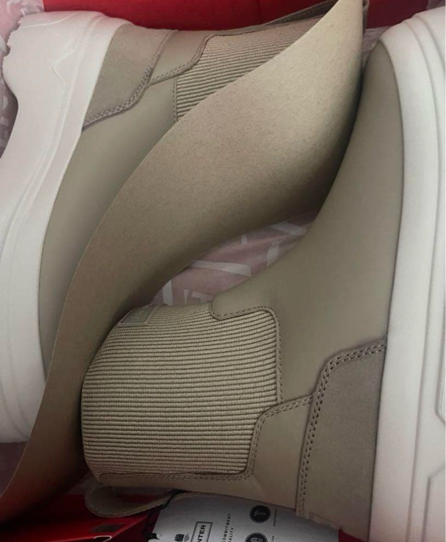 ハンター　エクスプローラー チェルシー フラットフォームブーツ 24