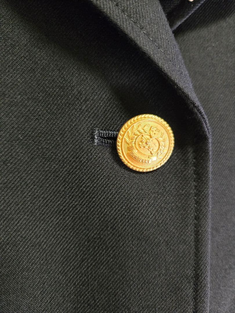 BURBERRY バーバリー 濃紺ブレザー スカート ブラウス リボンタイ