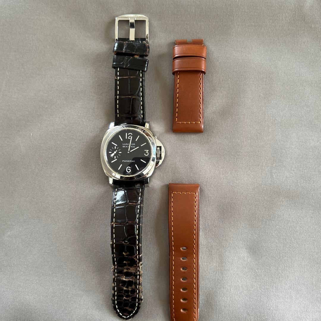 OFFICINE PANERAI パネライ ブラウンレザーベルト 24mm