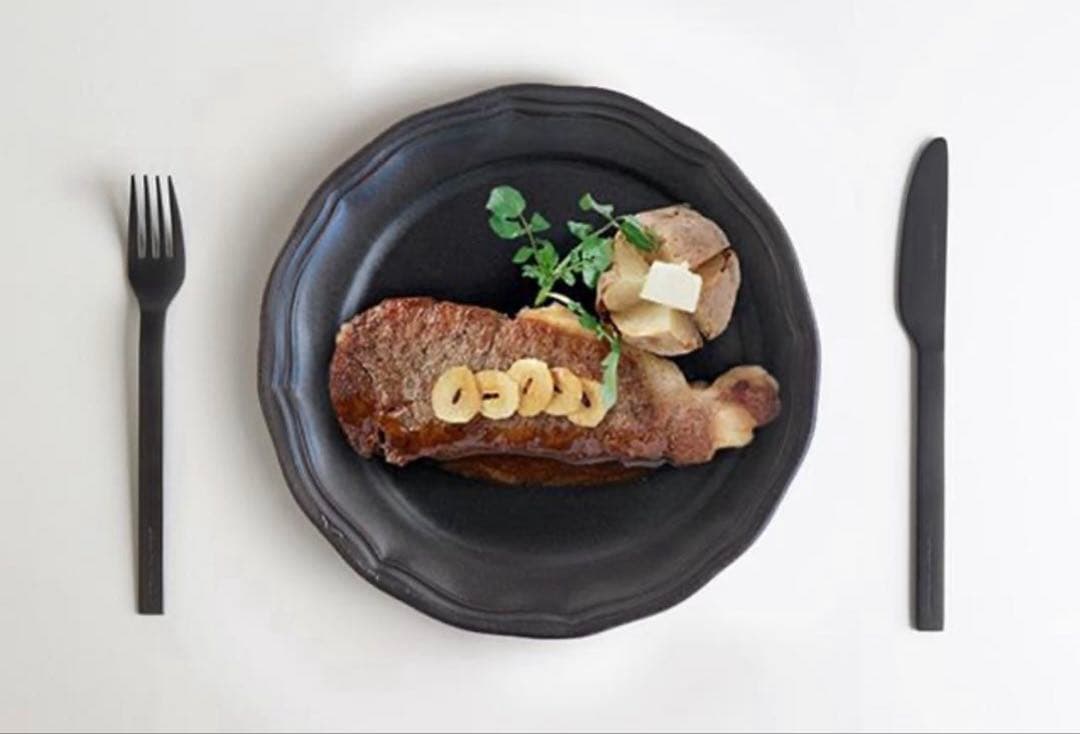 STUDIO M’ スタジオエム フリシティ ブラック カトラリー 8本セット