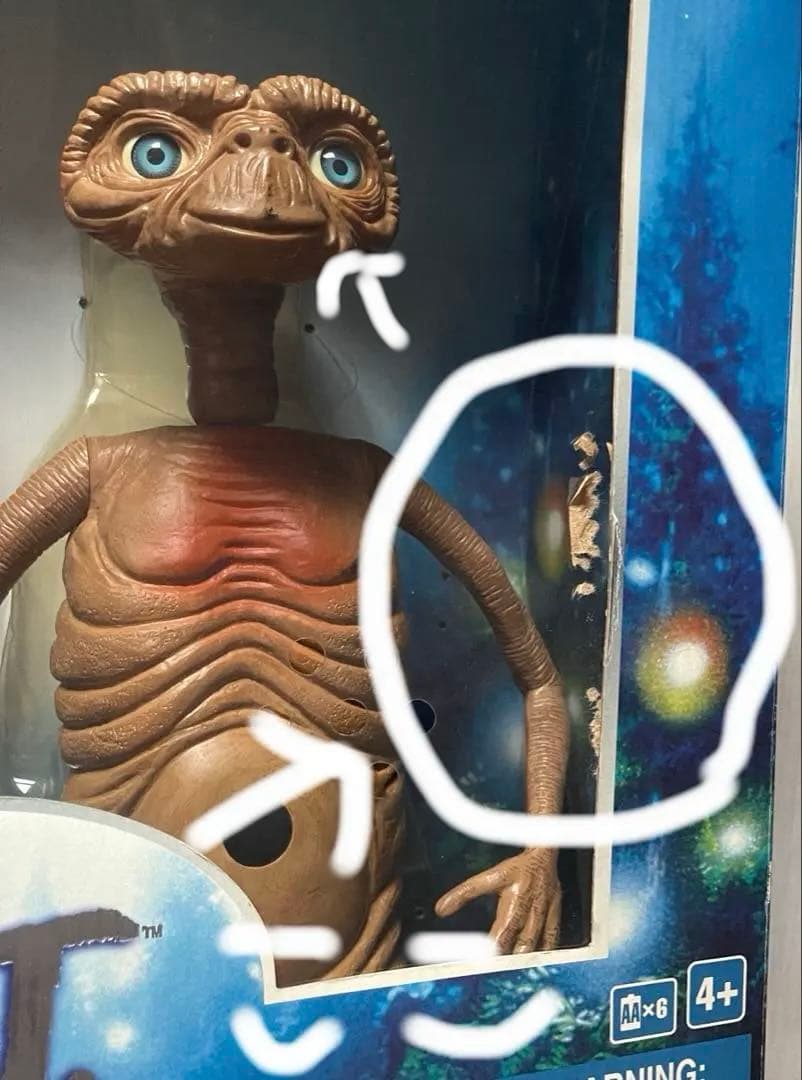 E.T. & エリオット アクションフィギュア 海外　トイザらス　版