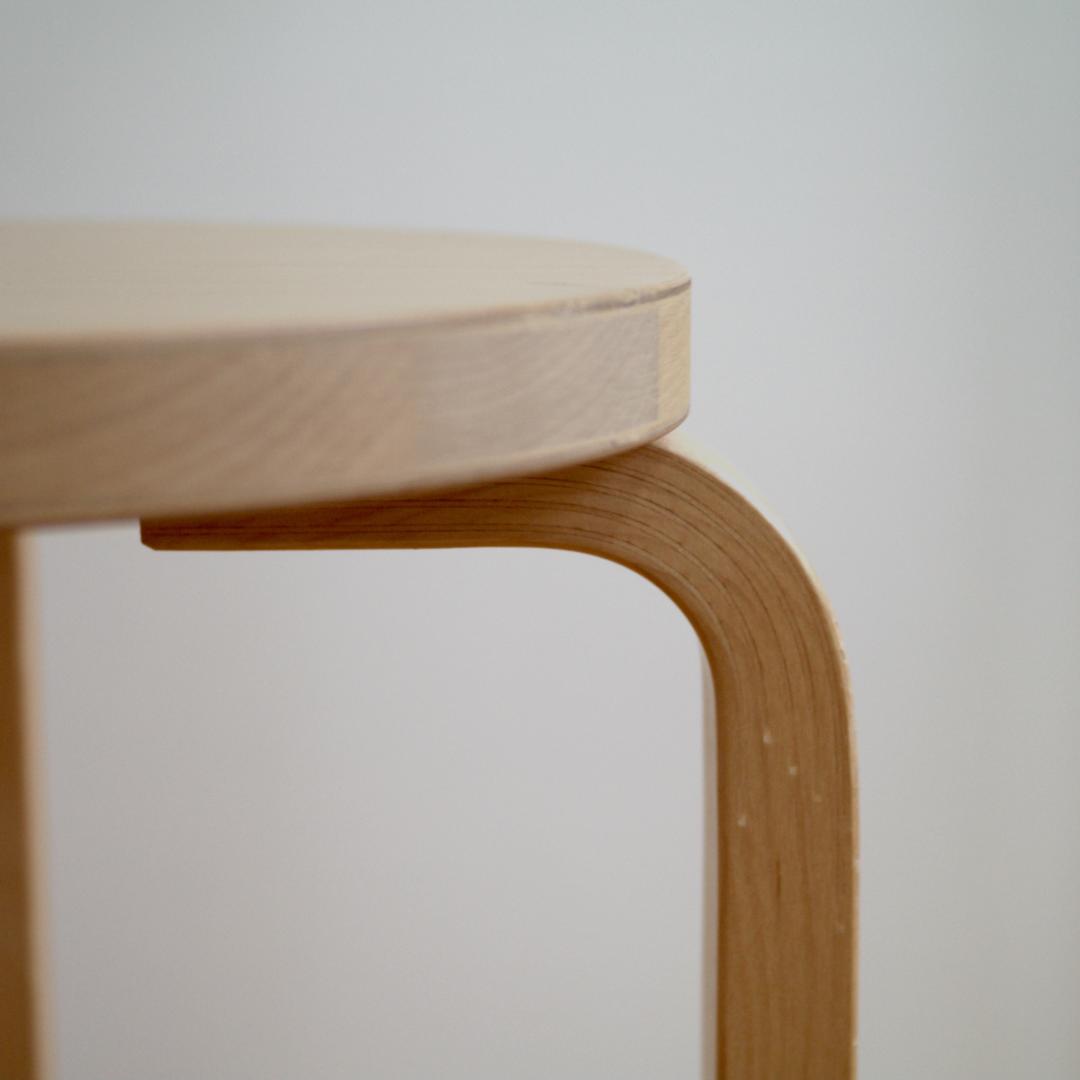 Artek Stool E60 バーチ 四本脚 アアルト アルテック スツール