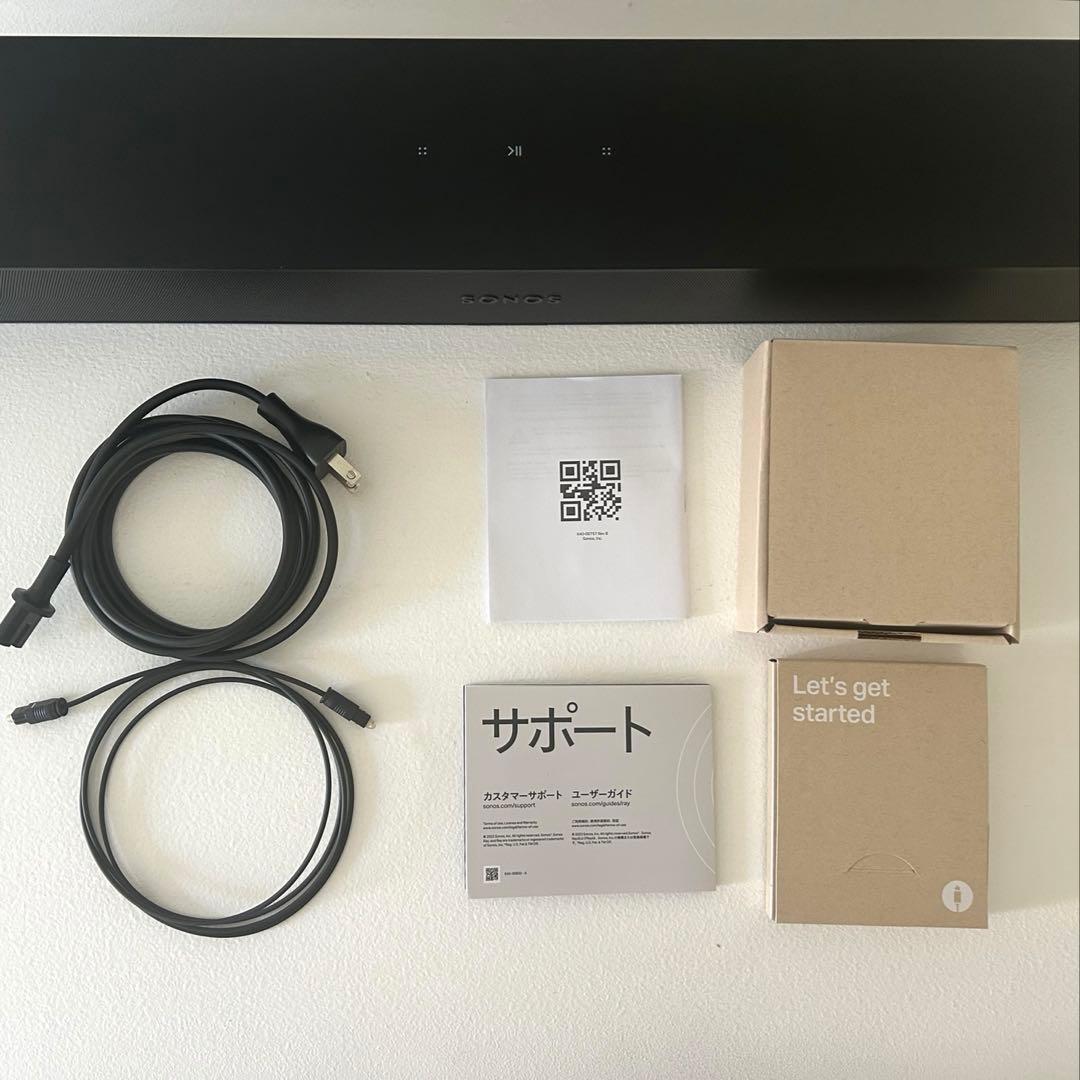 8時間使用 SONOS Ray サウンドバー ブラック ソ ノス BOSE