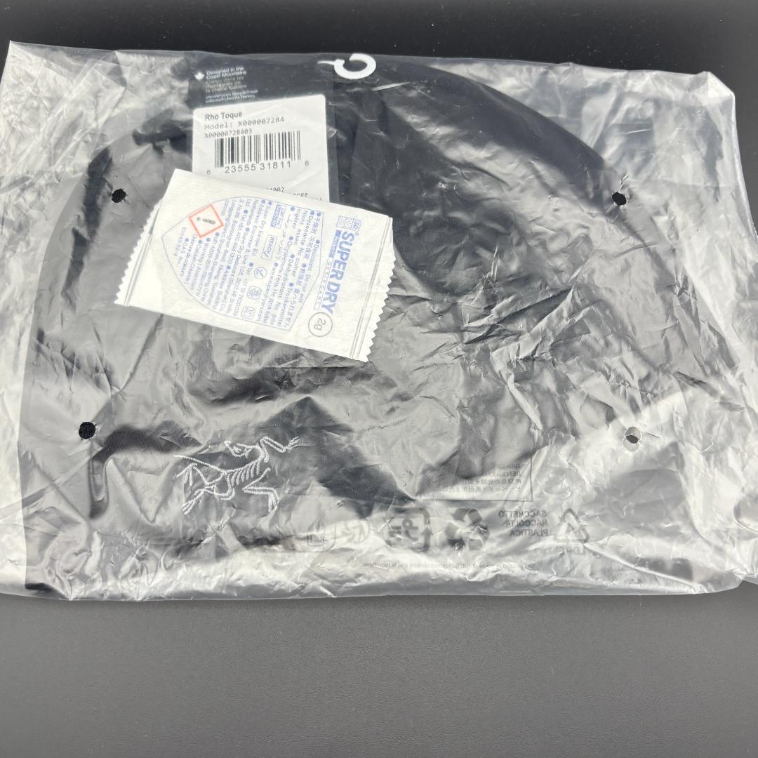 新品 ARC`TERYX Rho Toque BLACK L-XL