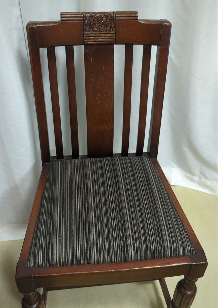 1930年代　英国アンティーク　オークチェア　◆状態良好・美品