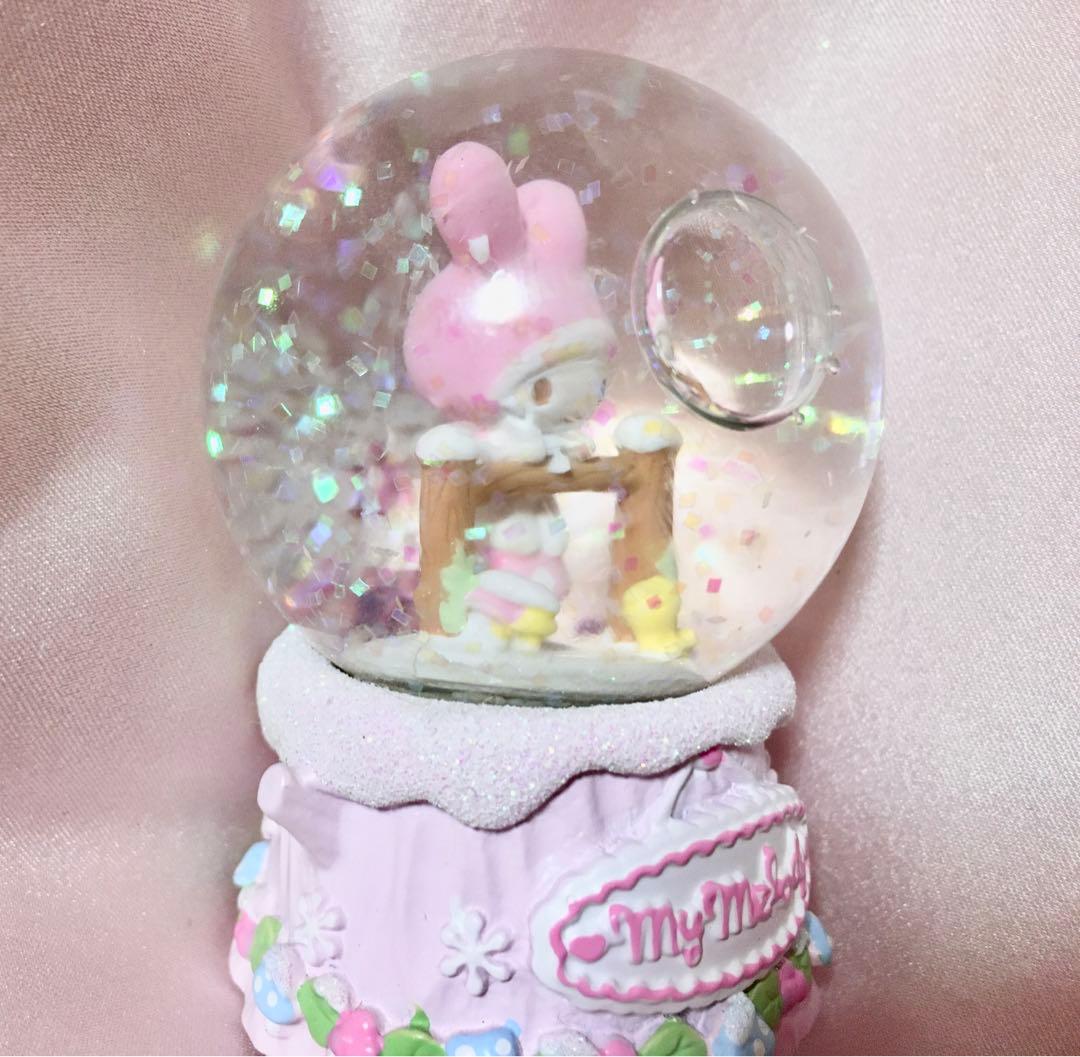 サンリオ正規品マイメロディー置き物スノードームインテリアスノーグローブ希少