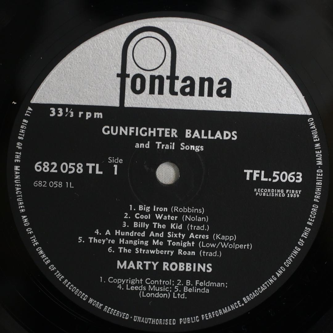 英LP Marty Robbins Gunfighter Ballads モノ