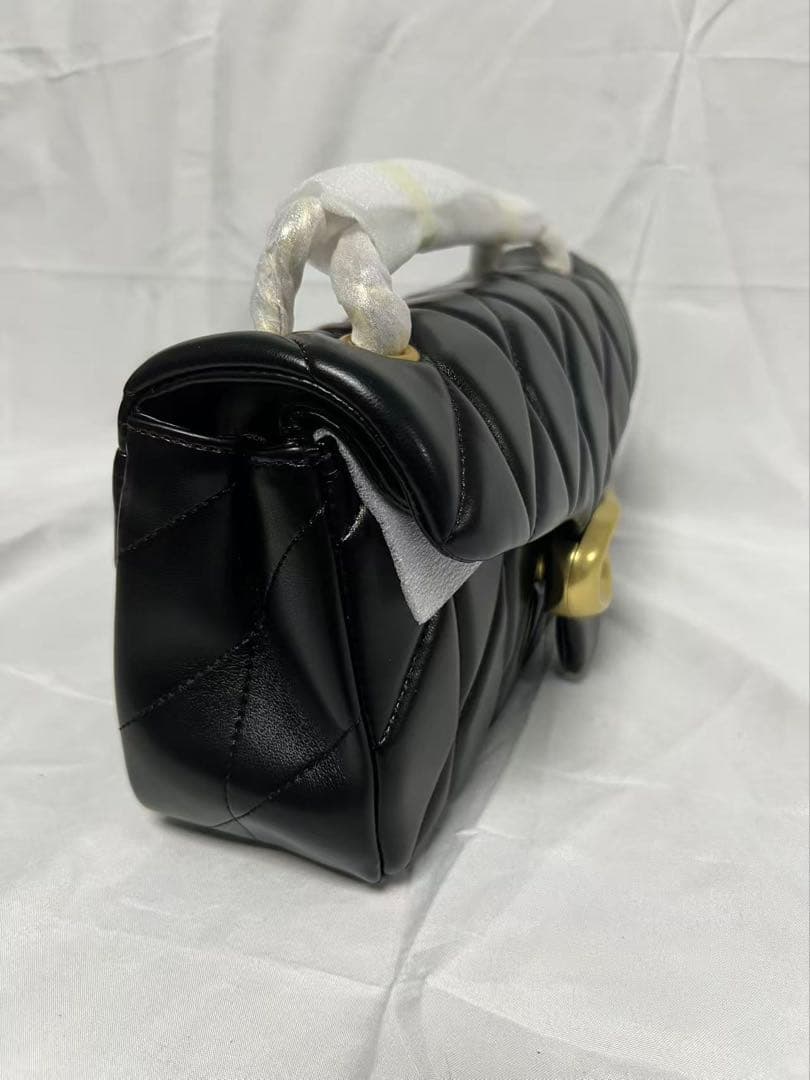 COACH コーチ タビー ショルダーバッグ キルティング ブラック CP150