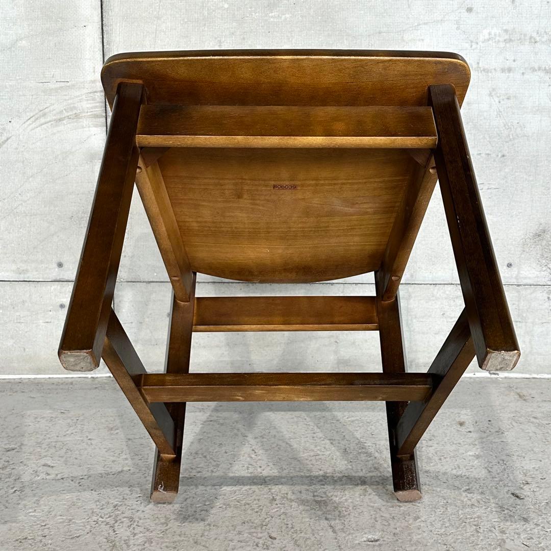 ★80s★ カリモク RUSTIC ダイニングチェア ルスティック 木製チェア