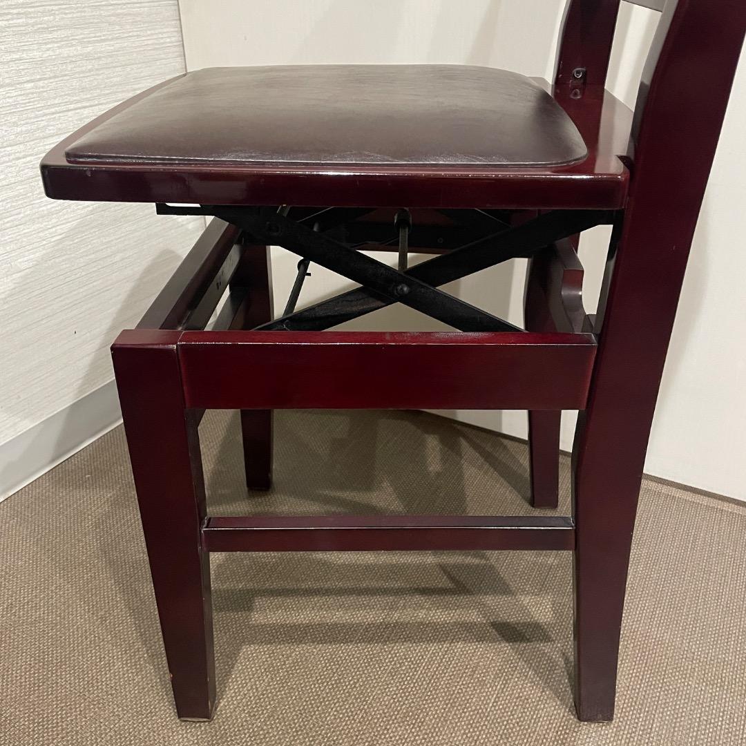 【手渡し限定】トムソン椅子 KAWAI カワイ 背付き椅子 マホガニー