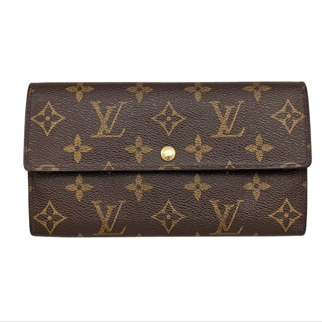 【美品】ルイヴィトン ポシェット ポルトモネ クレディ モノグラム 長財布