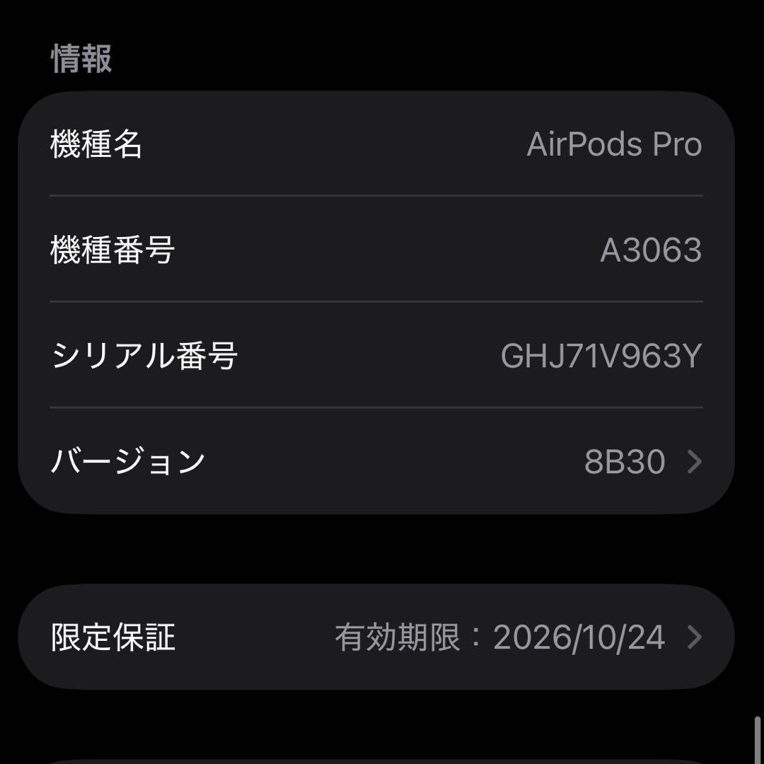 【Apple純正】AirPods Pro3