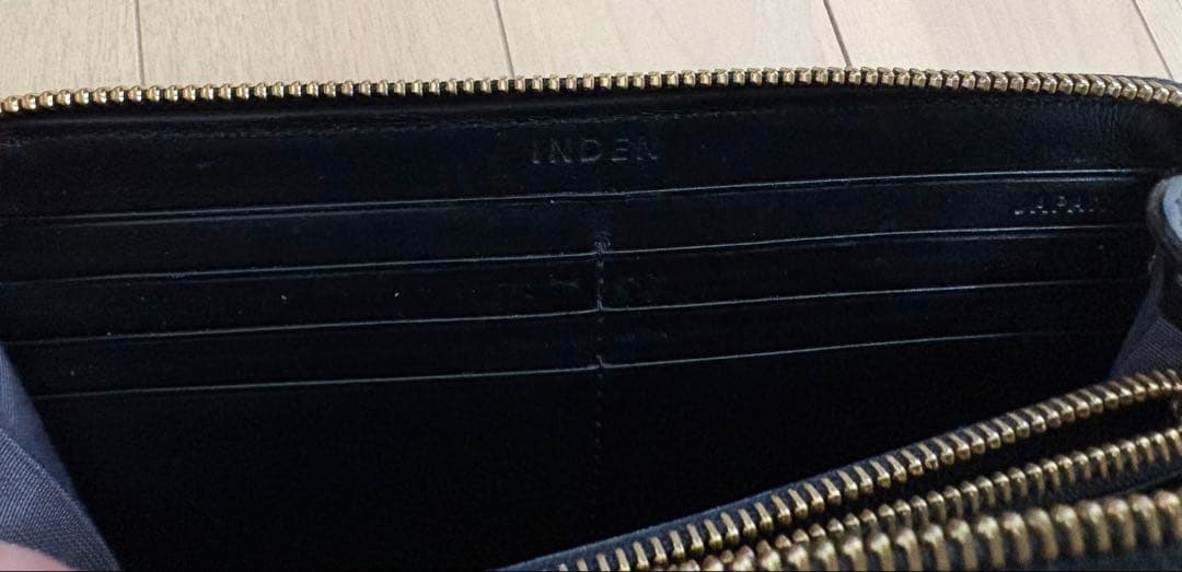 INDEN-YA 印傳屋 長財布　ラウンドファスナー