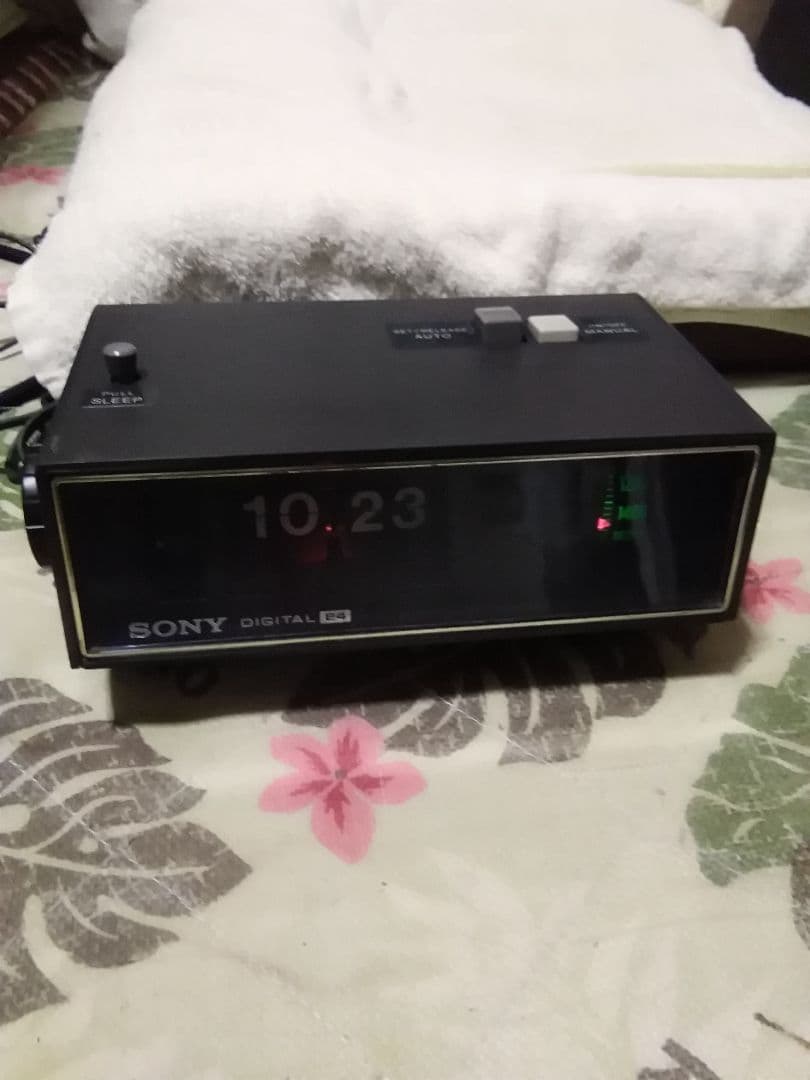 ★日本製♥️パタパタ時計❤️SONY★8RC-29❤️当時物★置時計★半動作品