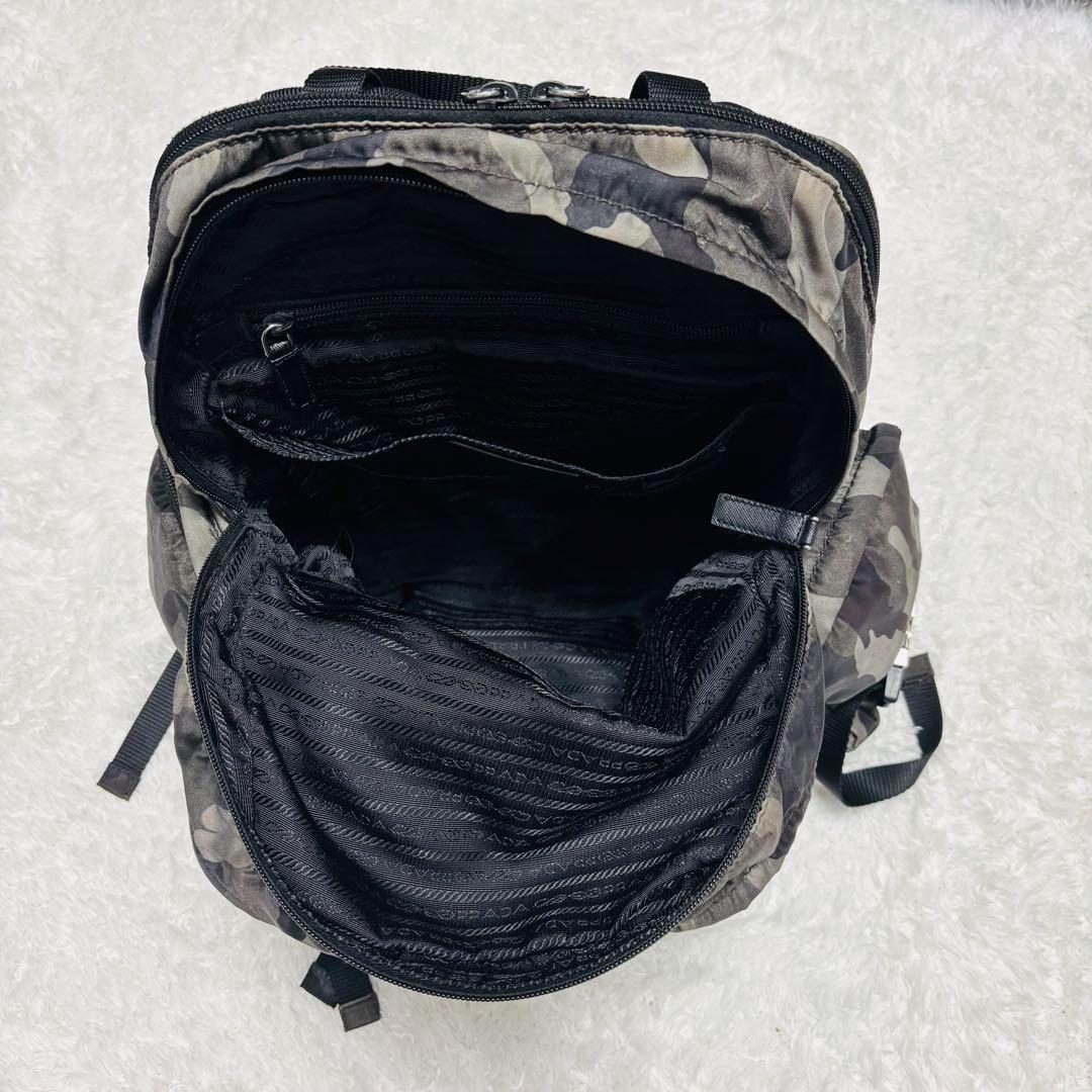 PRADA テスート バックパック リュックサック 三角ロゴ 迷彩 カモフラ