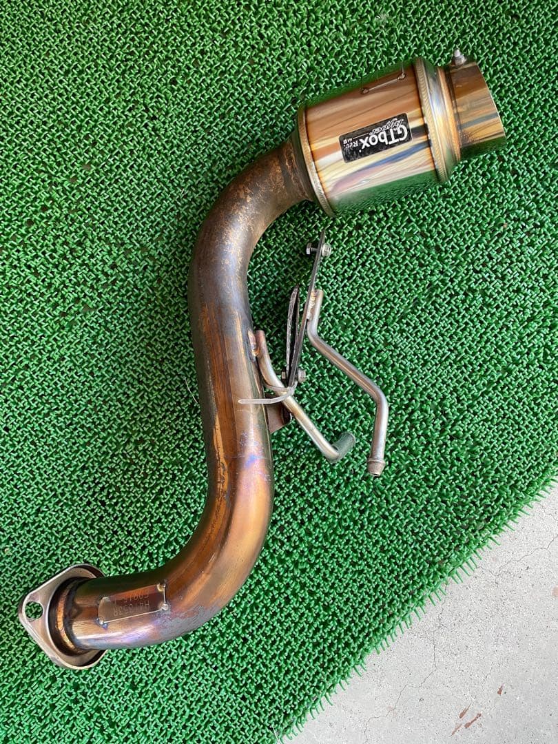 柿本マフラーバモスホビオ ターボ車専用GTBOX サイレンサー付き H41353