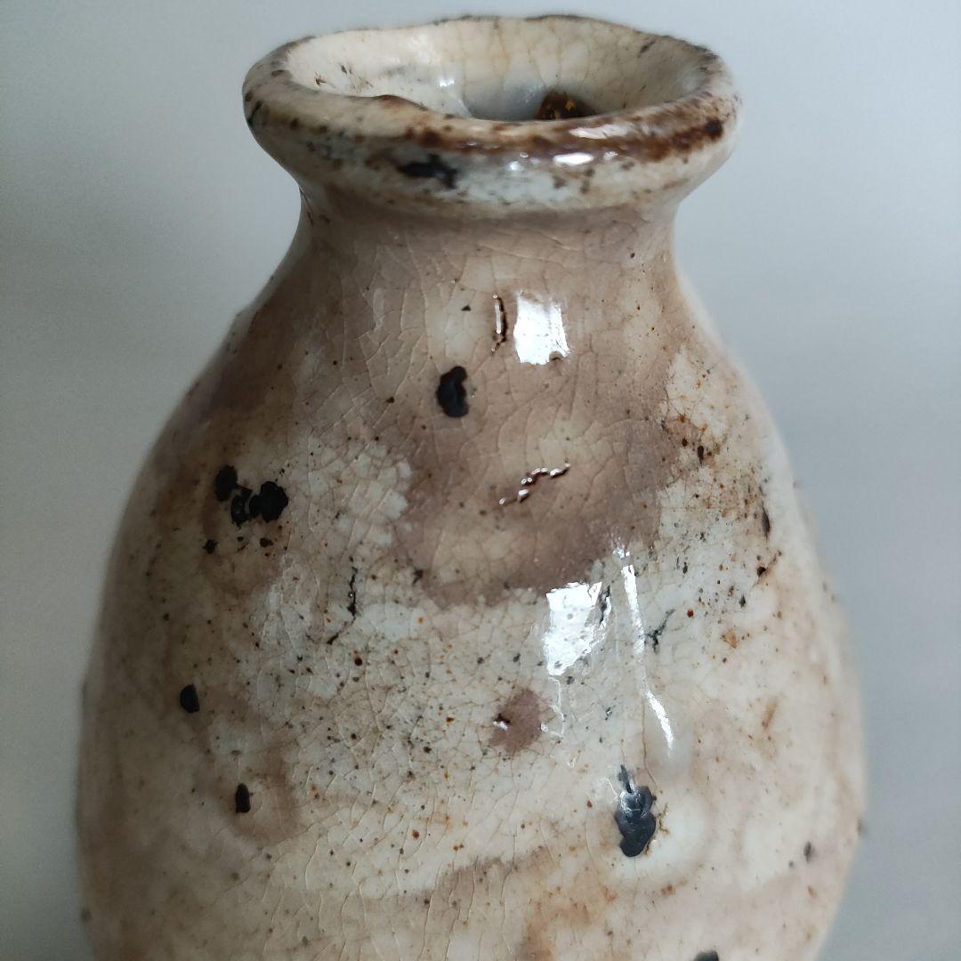 中川自然坊　粉引唐津徳利　唐津焼