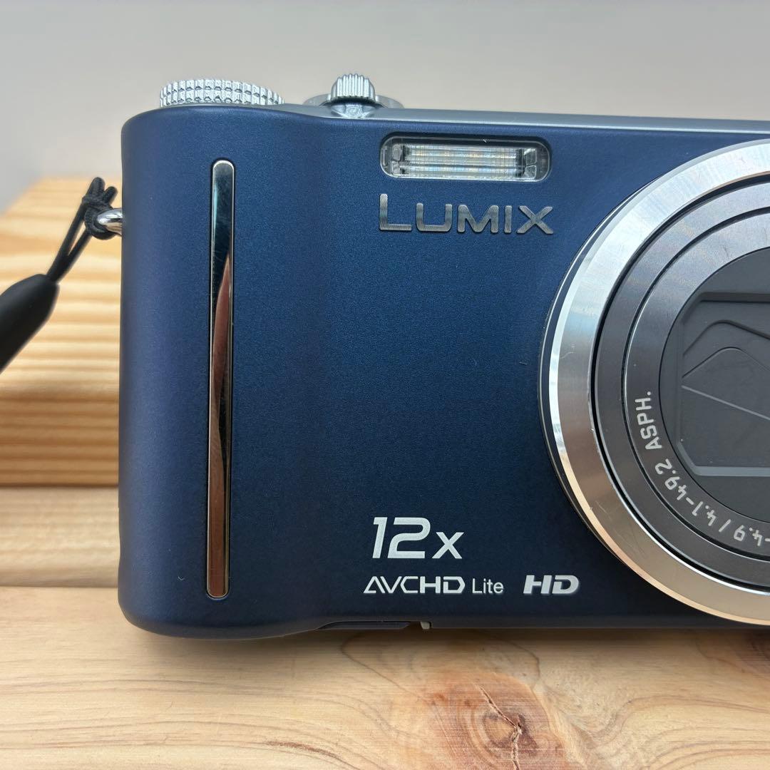 パナソニック ルミックス DMC-TZ7 ネイビー ブルー コンデジ