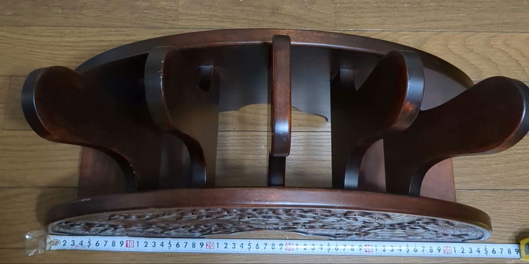 軽井沢彫り　スリッパラック