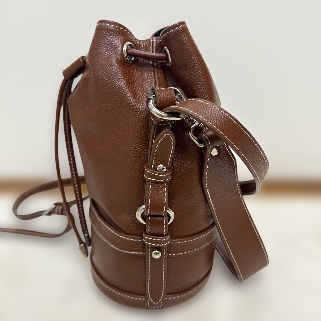 OHGA 茶色　ショルダーバッグ　レディース　美品