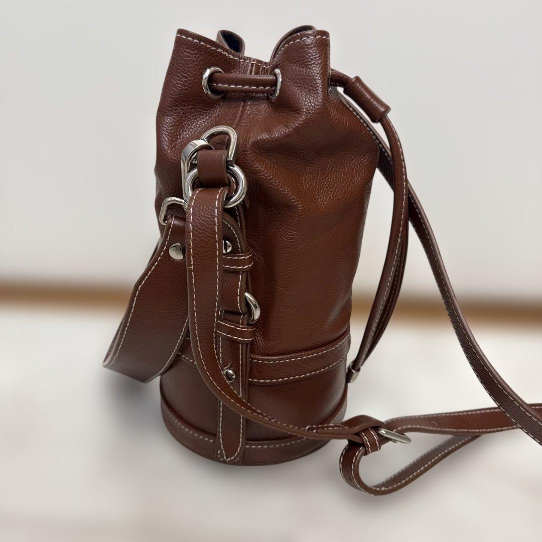 OHGA 茶色　ショルダーバッグ　レディース　美品