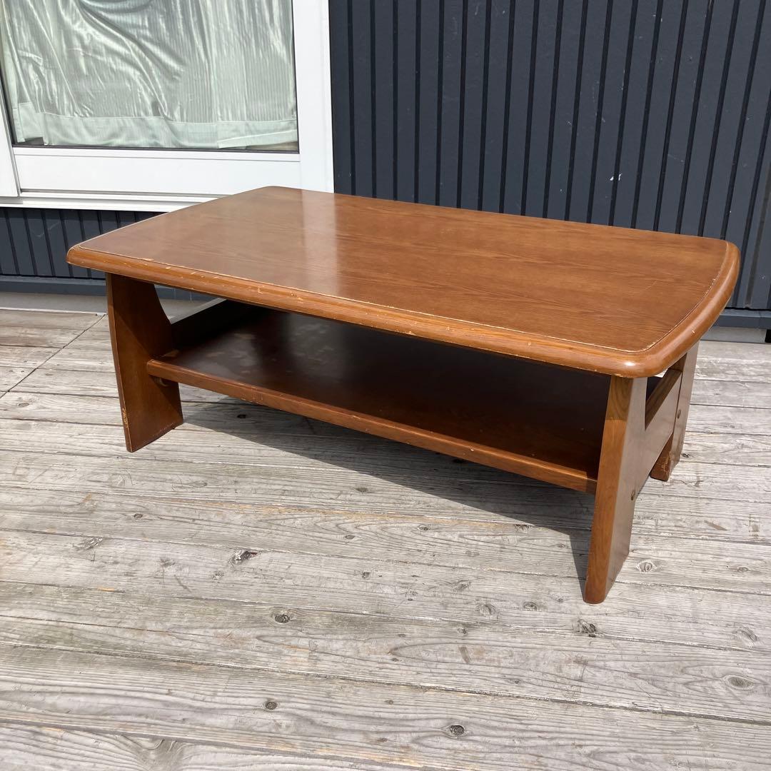 北欧レトロ 木製 センターテーブル コーヒーテーブル サイドテーブル 古家具