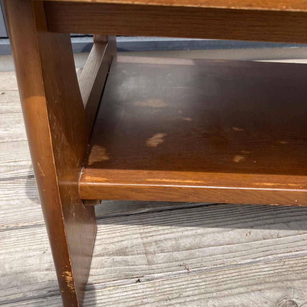 北欧レトロ 木製 センターテーブル コーヒーテーブル サイドテーブル 古家具