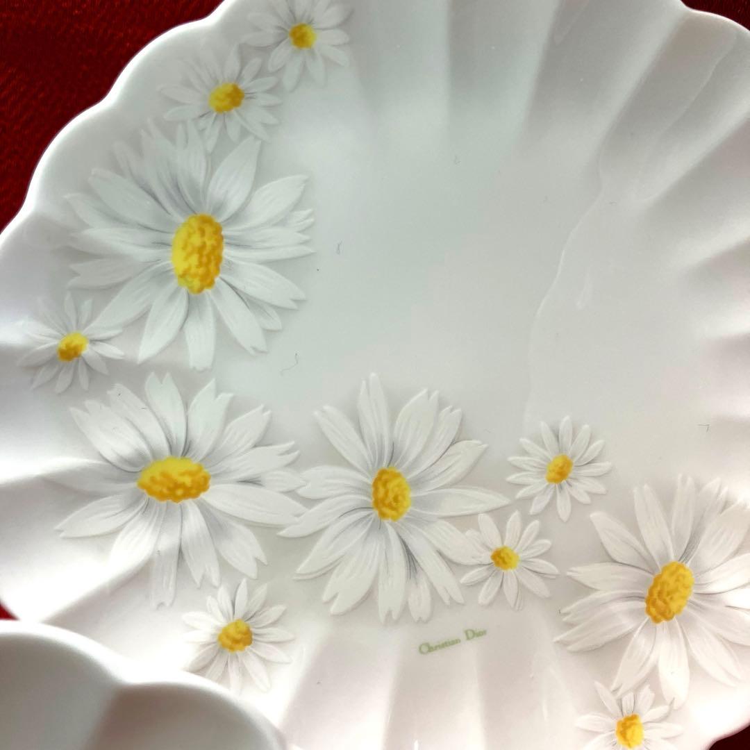 Christian Dior マーガレットプレート5枚セット　花型縁