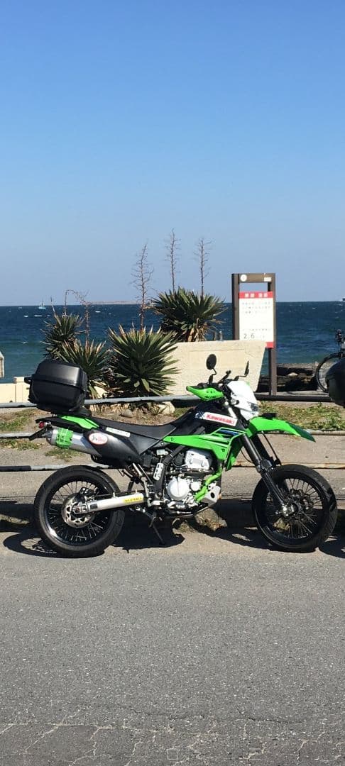 KLX250 17インチホイール 前後セット+ショートスタンド