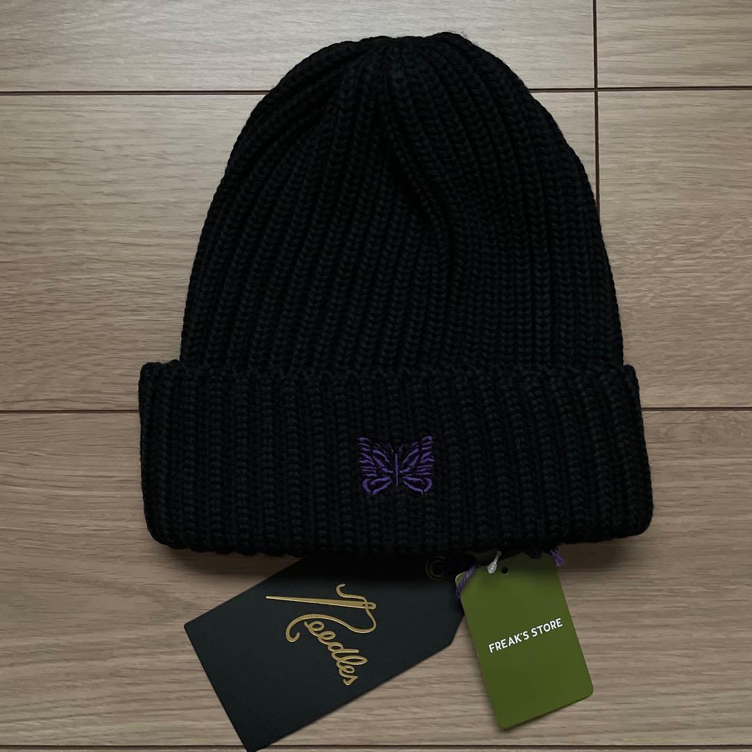 新品 needles Watch Cap Merino Wool ブラック