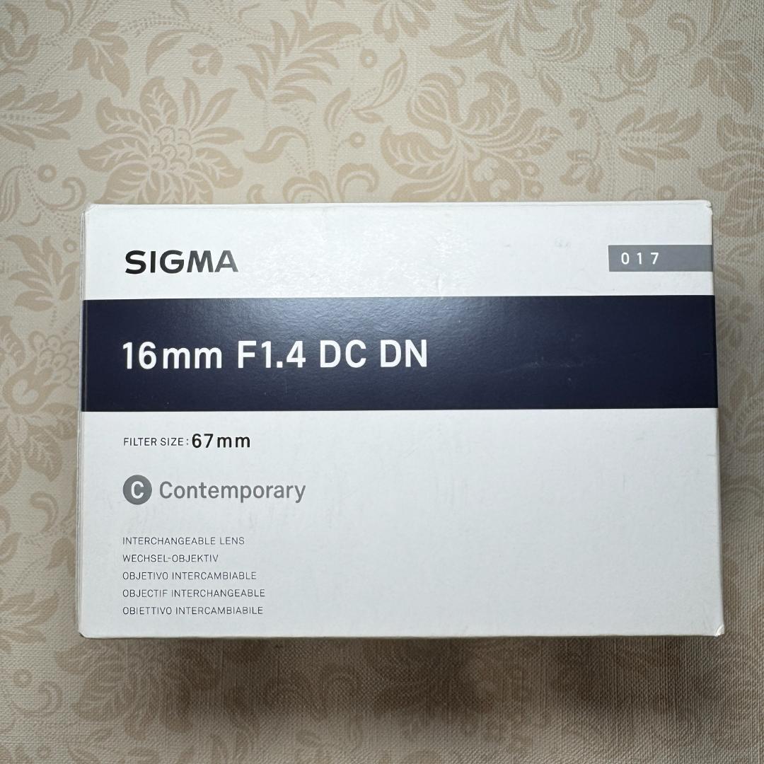 送料無料！！中古品 SIGMA 16mm F1.4 DC DN Eマウント