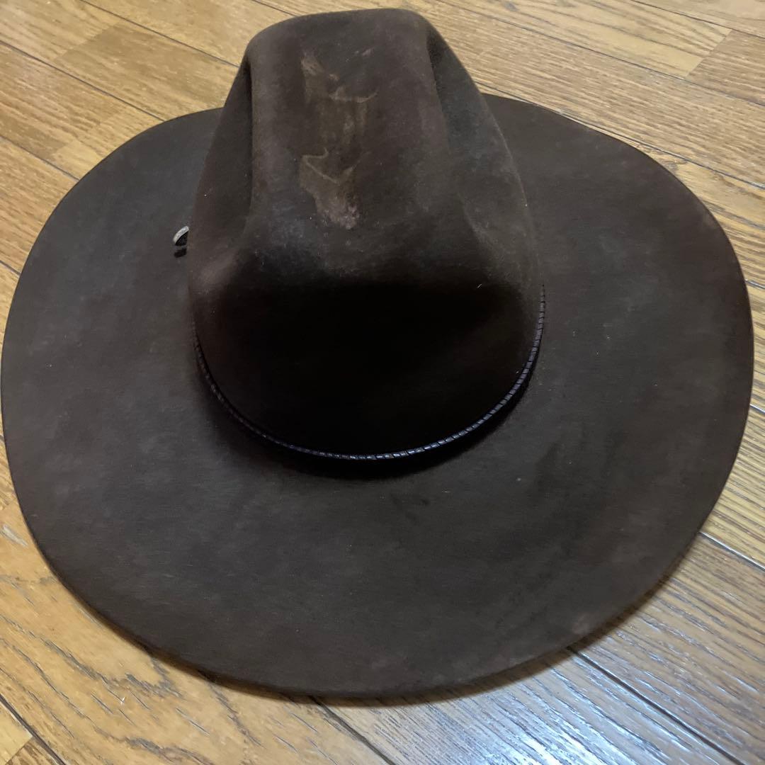年末年始売り尽くしセール 本革スエード クラシックカウボーイハット　ブラシ付き