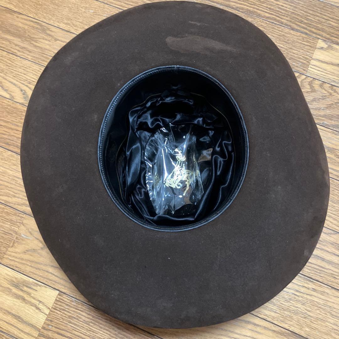 年末年始売り尽くしセール 本革スエード クラシックカウボーイハット　ブラシ付き