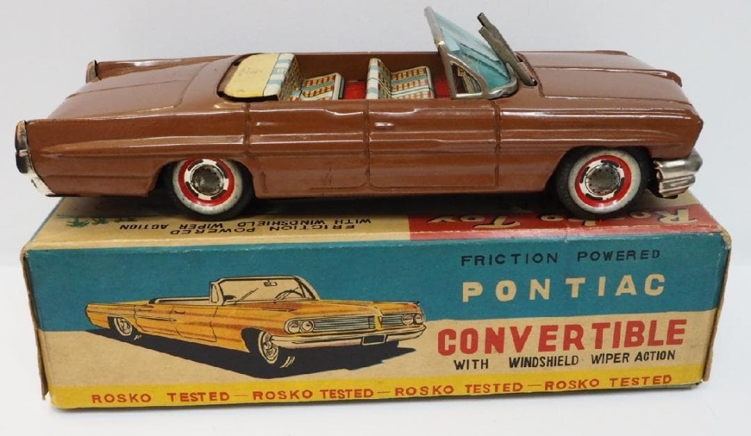Rosko toyポンティアック コンバーチブル ワイパーアクションtinブリキ