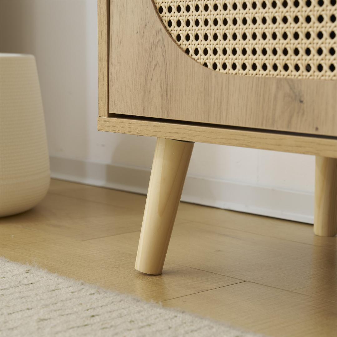 人気再入荷！大容量キャビネットリビング 収納 ローボード　NATURAL