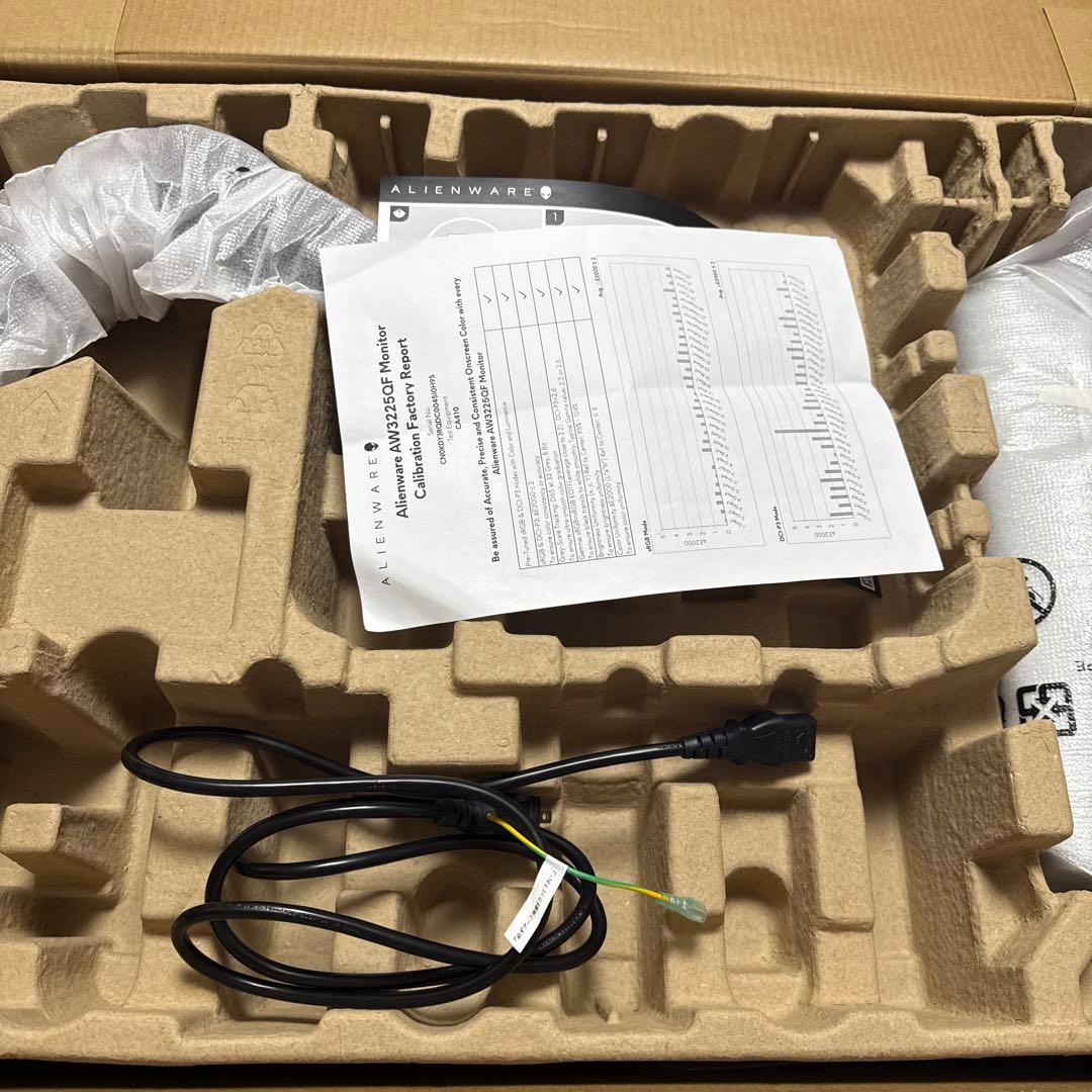 Alienware AW3225QF メニューキー不良 / 延長保証譲渡可