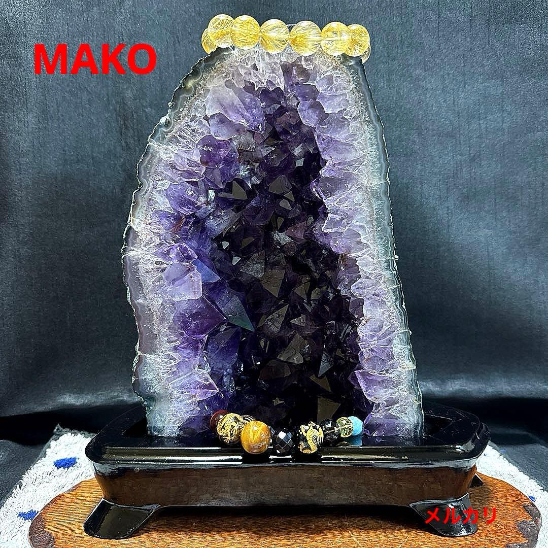 M1741☆アメジストドーム3.4Kg☆ブラジル産☆天然石　原石