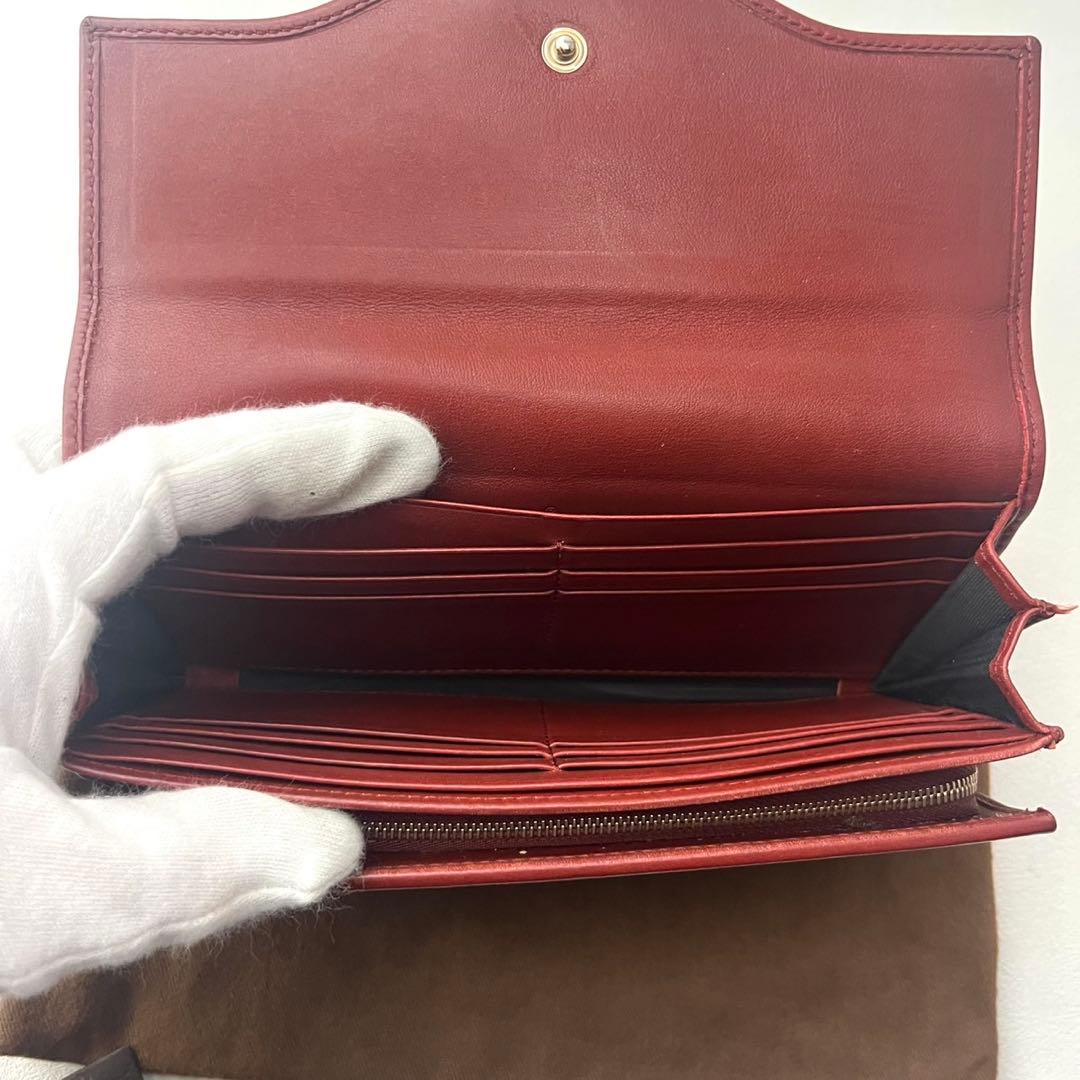 GUCCI グッチ 長財布 GGキャンバス　インターロッキング 美品0201-⑦