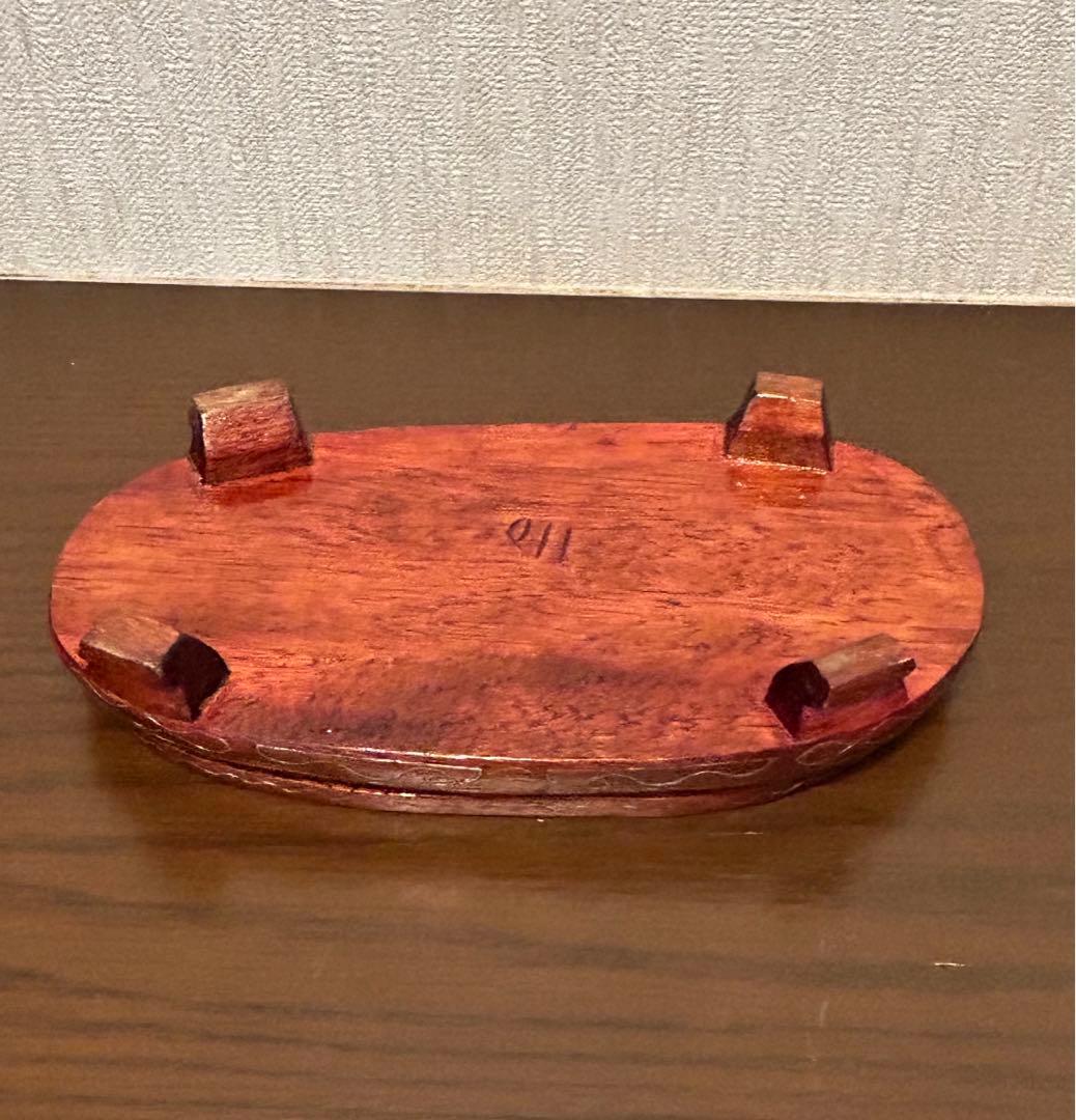 超レア‼︎ 天然石　石刻　アンティーク　ジャスパー天然石　タイガー（虎彫り）置物な