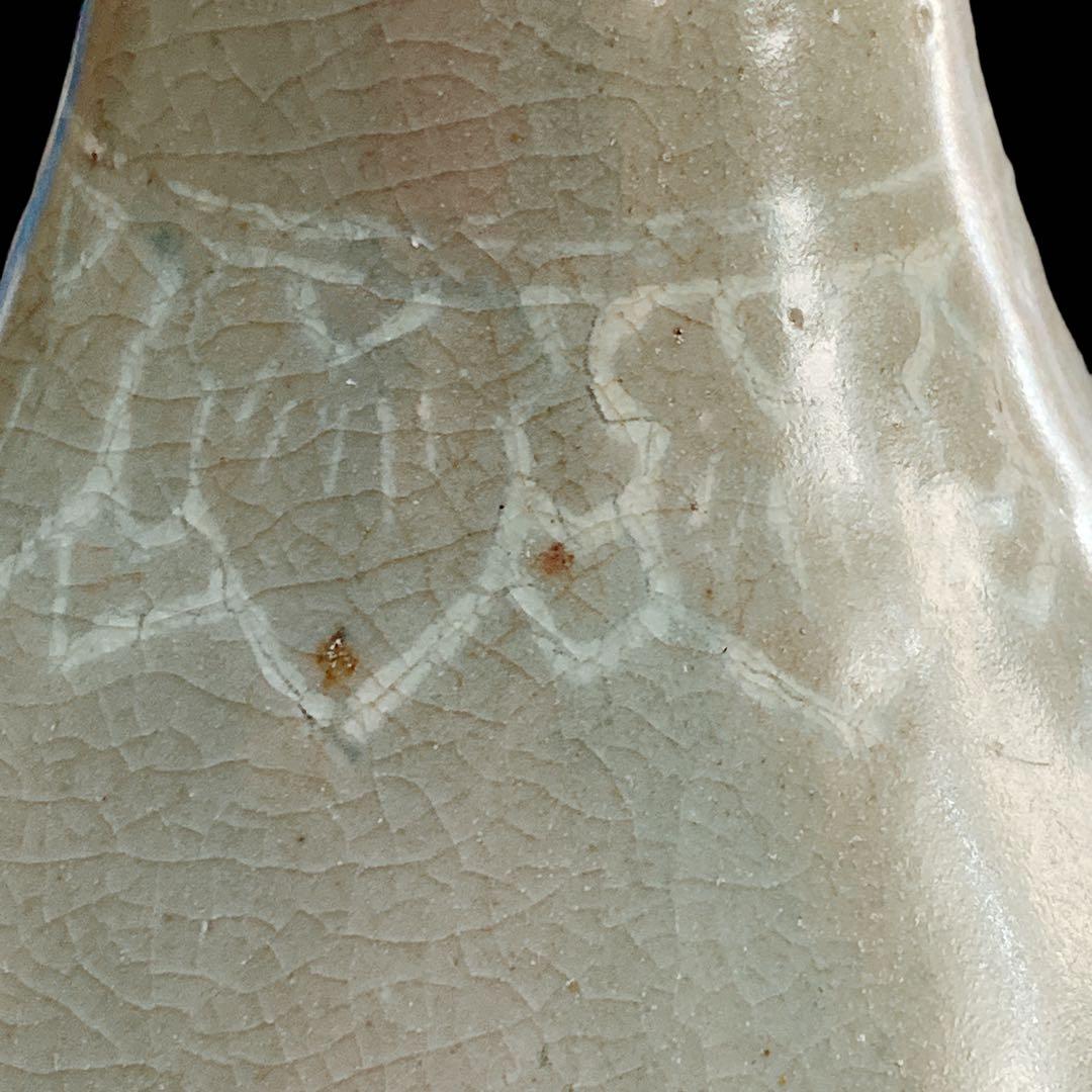 高麗時代　青磁花瓶　朝鮮 韓国 高麗　花器 骨董美術品 古美術 時代品 古玩