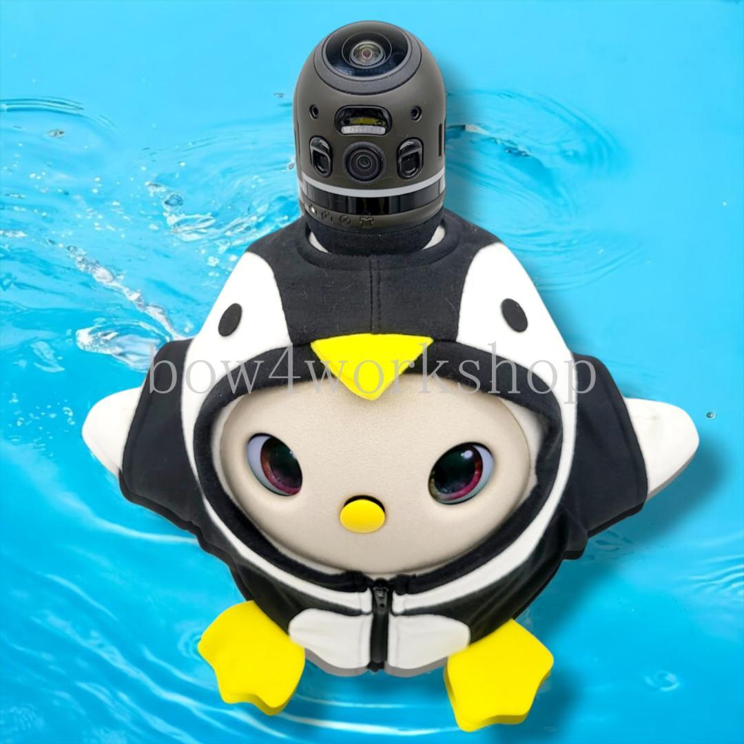 ラボット LOVOT ラボットの服ハンドメイドペンギンちゃんパーカー（ブラック）