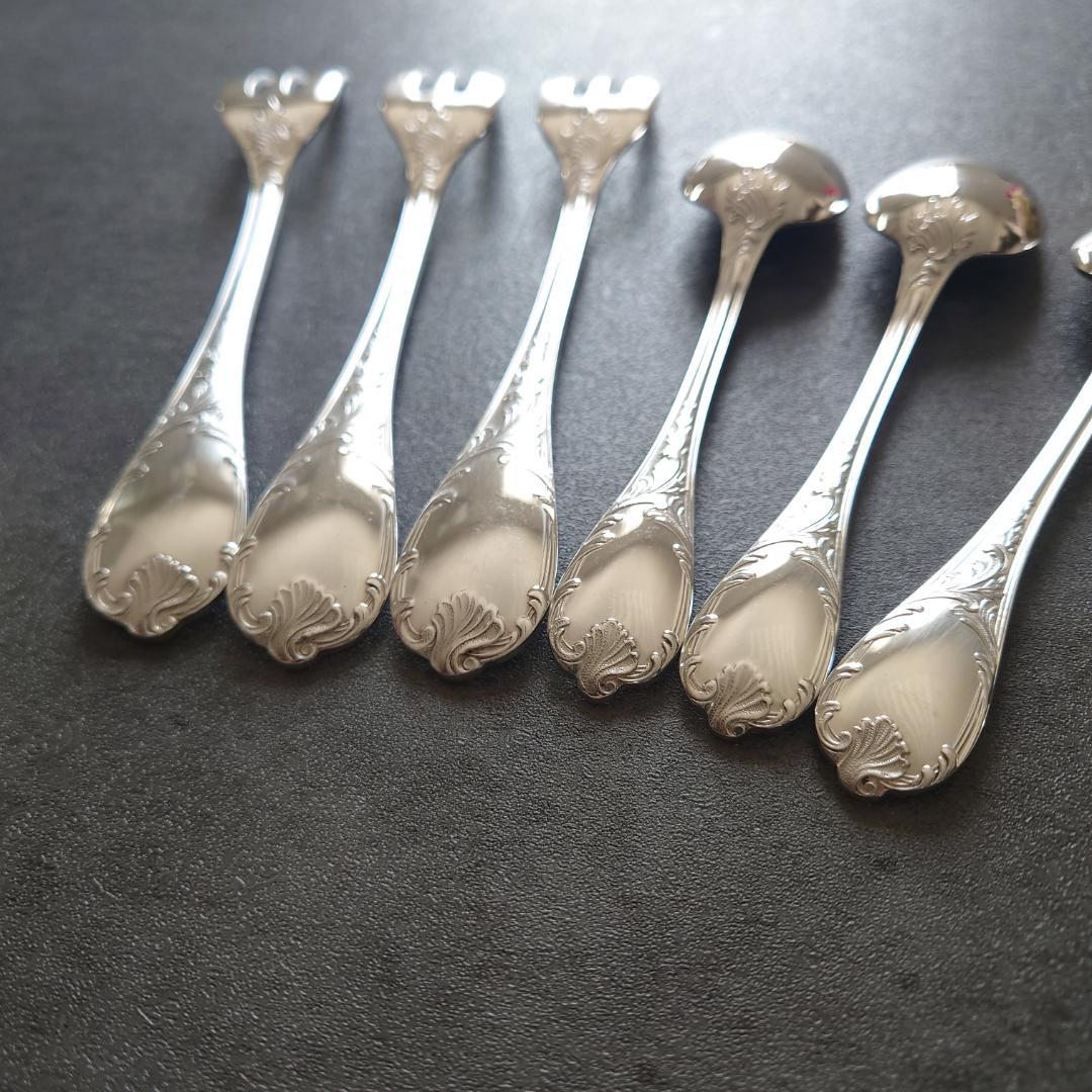 クリストフル マルリー ケーキフォーク コーヒースプーン 6点