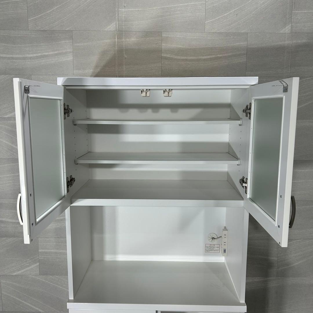 ニトリ キッチンボード コパン 幅80cm 食器棚 キッチン収納 d3841