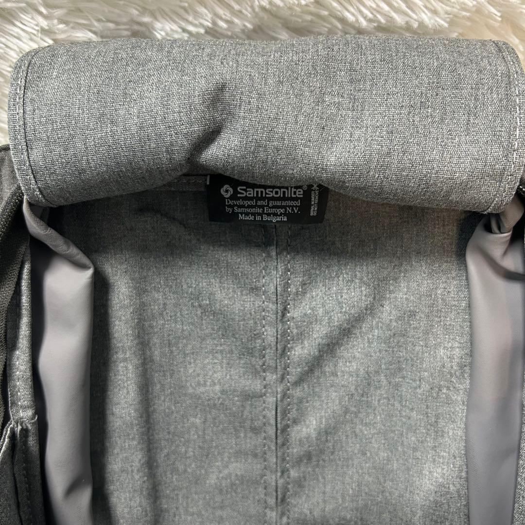 美品⭐︎サムソナイト×スタルク ZAB 拡張式リュック グレー