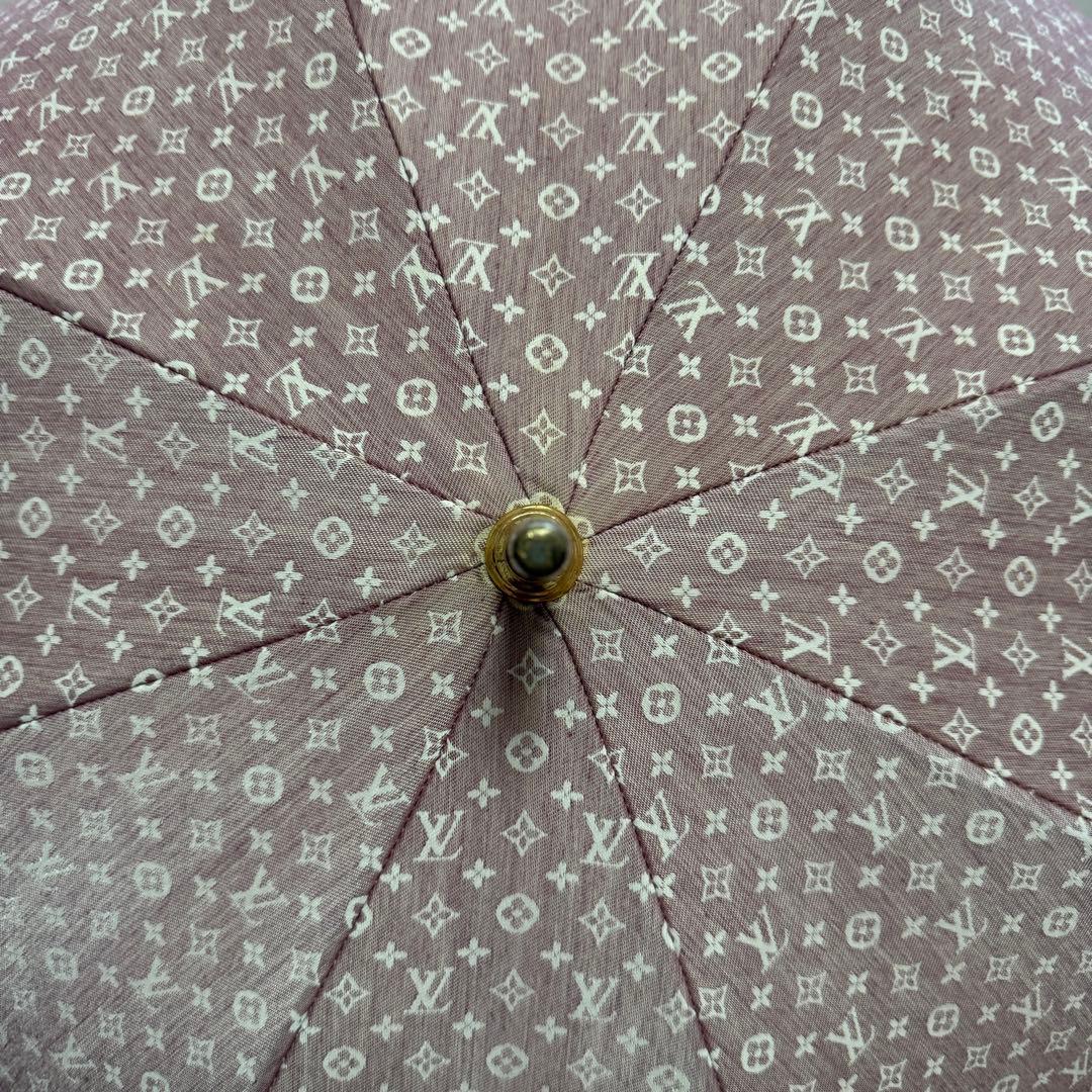 LOUISVUITTON ルイヴィトン モノグラム ピンクベージュ長傘