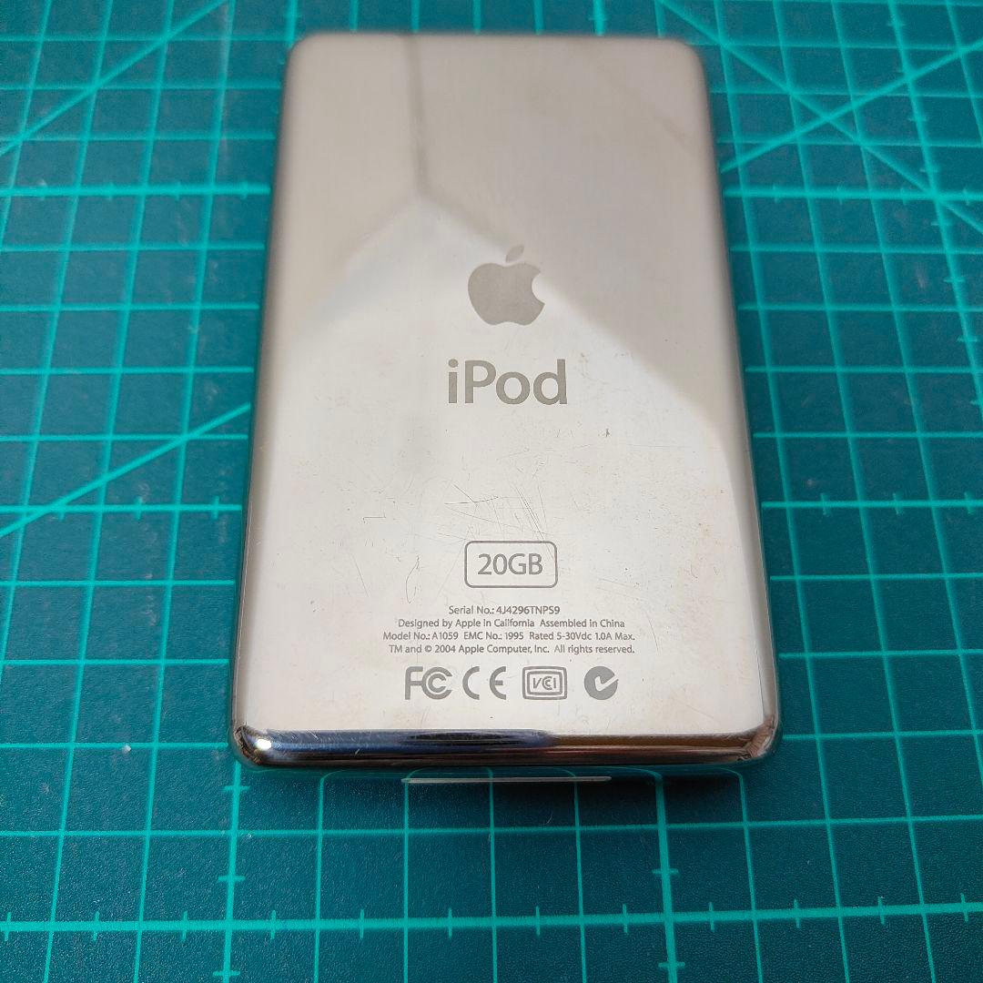 動作品 iPod第4世代 ClickWheel 20GB/別売マイク付/初期化済