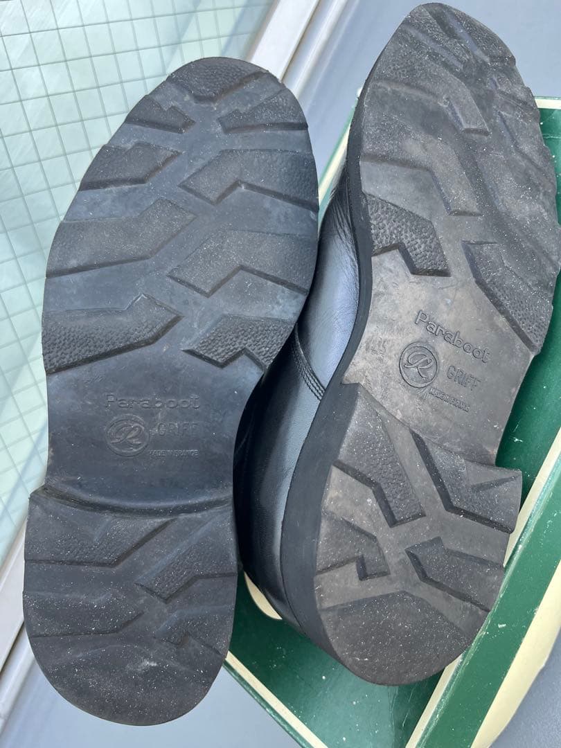 【美品】パラブーツ　98年　箱付き　デカタグ　プレーントゥ　アルル　レア