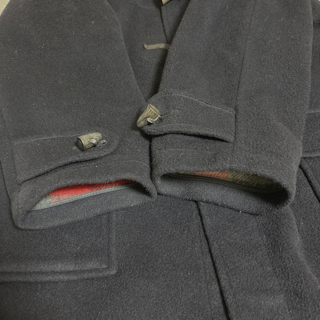 英国製Gloverall グローバーオール　 L ダッフルロングコート ネイビー