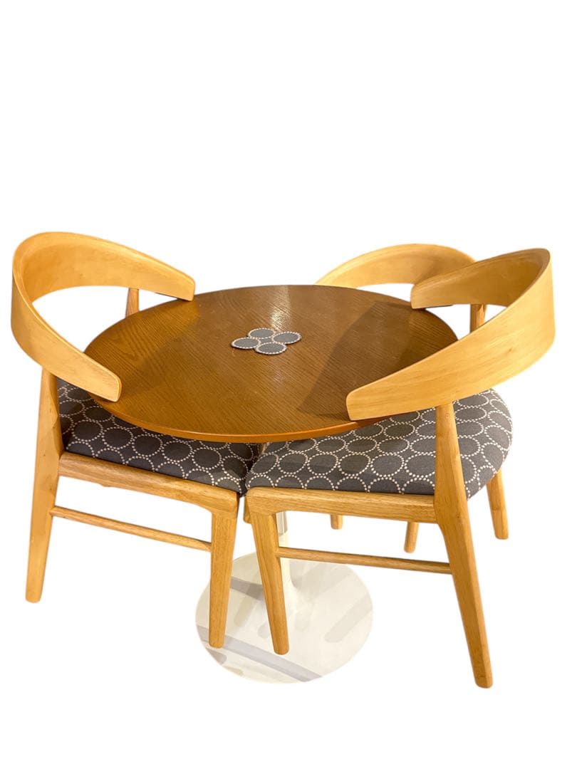 ミナペルホネン生地ダイニングチェア　ハンキング　掛けられるイスロボット掃除機対応