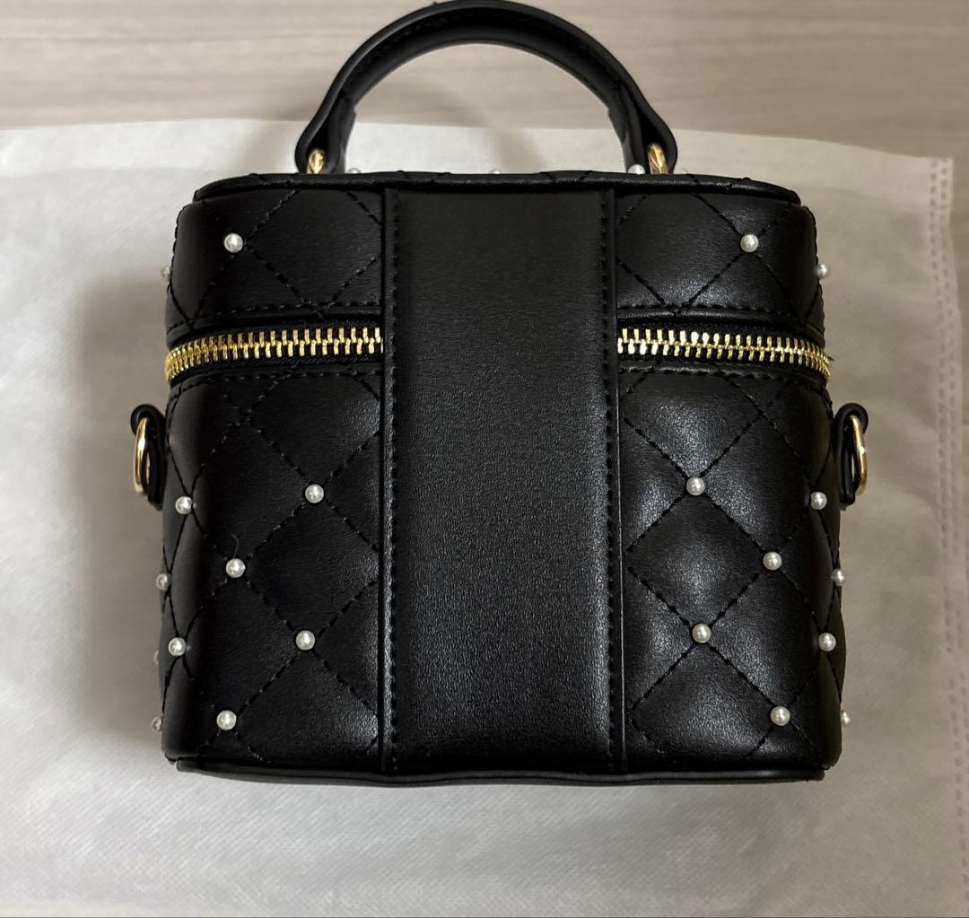 Darich ダーリッチ キルティングパールスクエアミニバッグ BLK ブラック